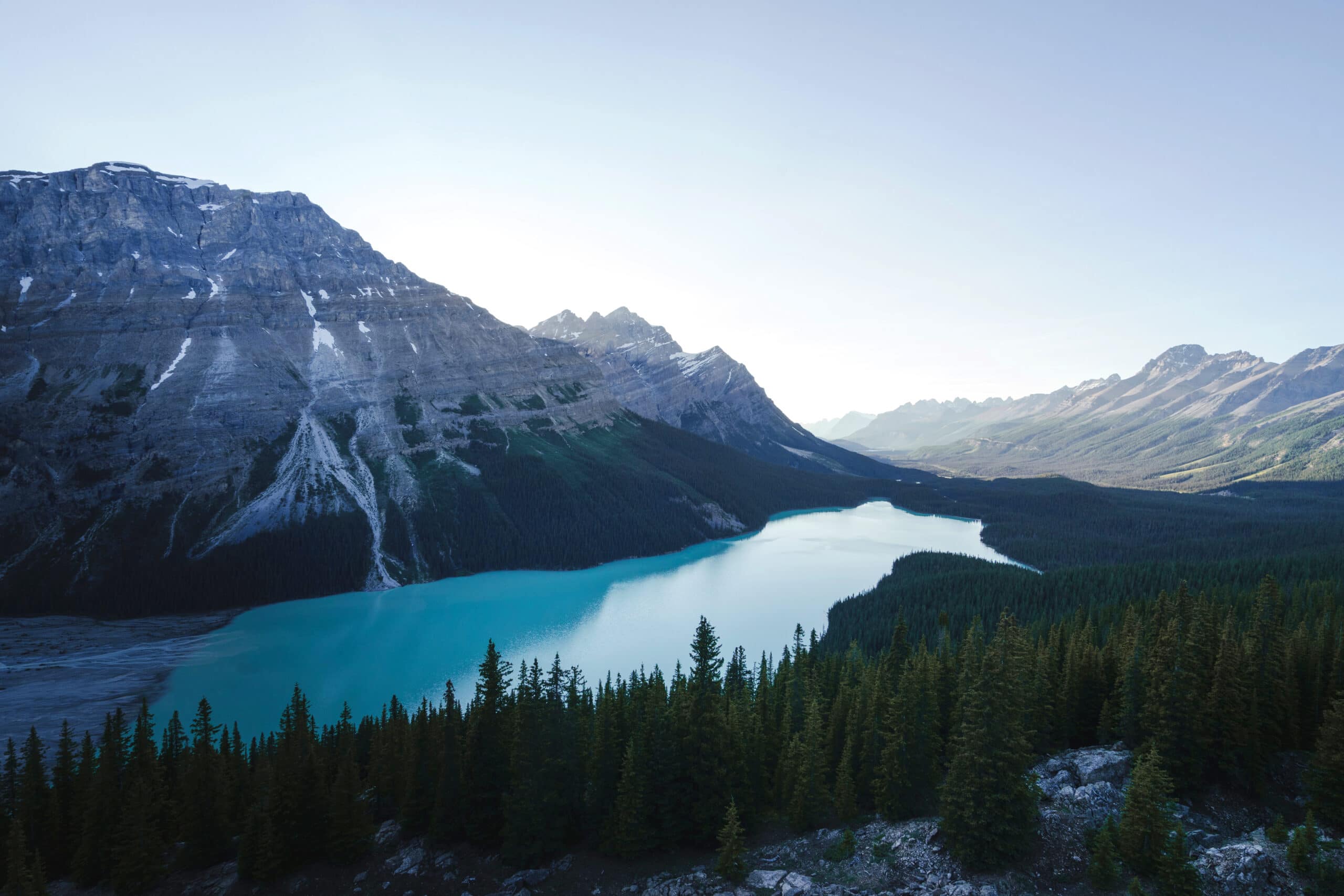 scenic view of mountains in Banff National Park